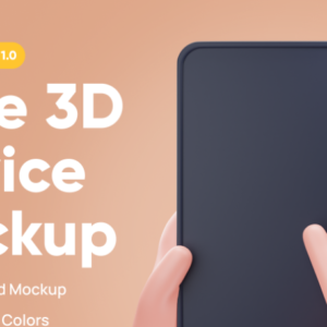 Dark Watch Display Mockup Kit - 3D Source File #8663