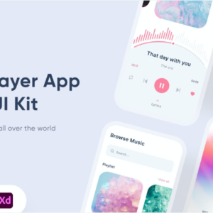 Music Streaming App UI Kit - Figma Sketch XD Source File #8546
