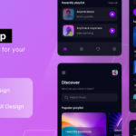 Audio Player App UI Kit - Figma Sketch XD Source File #8554