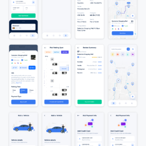 Connected Car App UI Kit - Figma Source File #9154