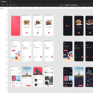Trip Guide App UI Kit - Figma Source File #8905
