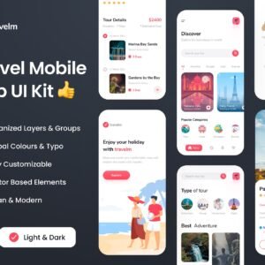 Trip Guide App UI Kit - Figma Source File #8905