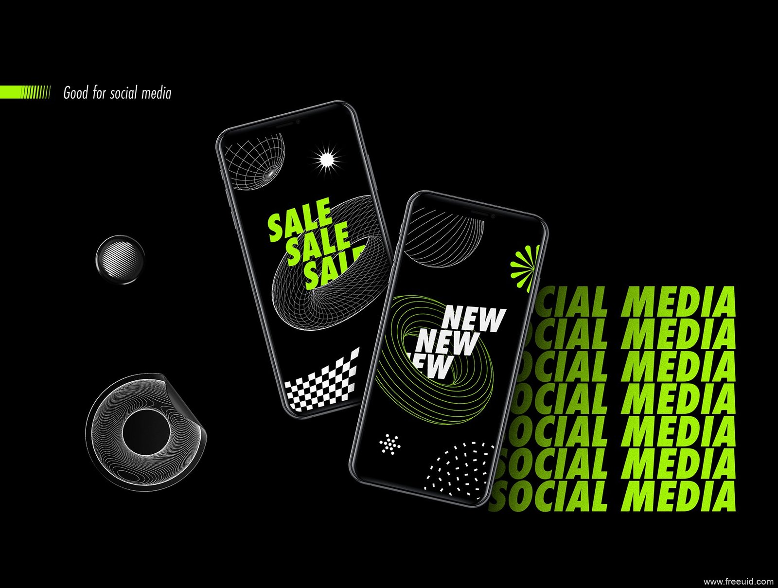 Mobile App Showcase Mockup Kit - PSD Source File #9203