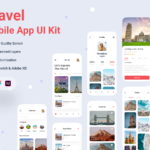 Travel Planner Mobile App UI Kit - Figma Sketch XD Source File #8892
