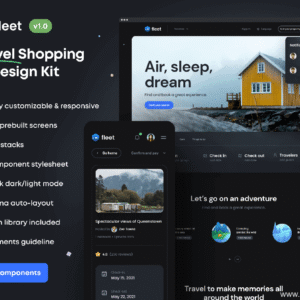 Travel Itinerary App UI Kit - Figma Sketch XD Source File #8884