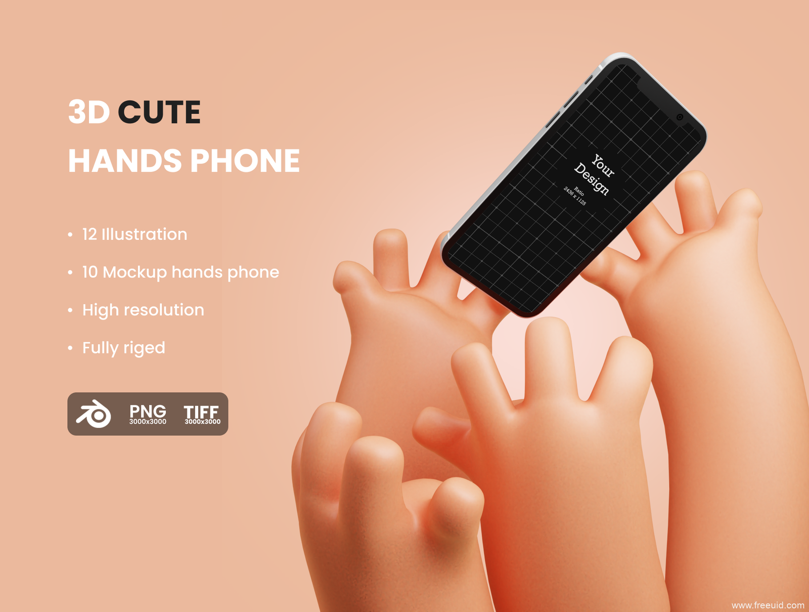 Portfolio Presentation Mockup Kit - 3D Source File #9193