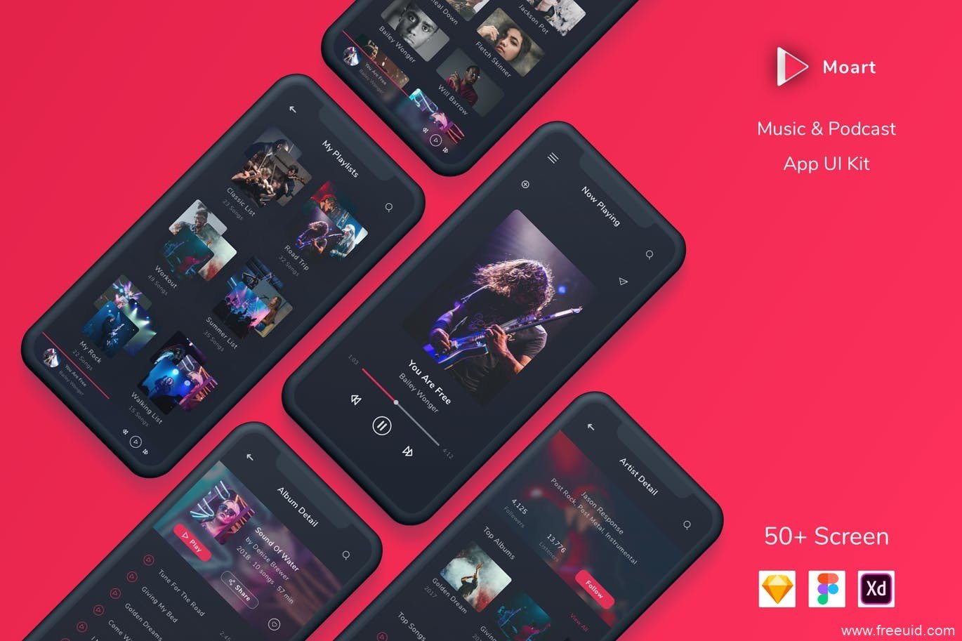 Karaoke App UI Kit - Figma Source File #8970