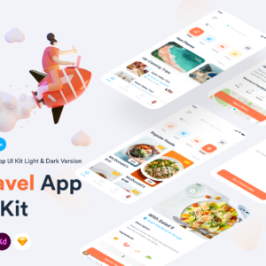 Hospitality Service App UI Kit - Figma Sketch XD Source File #8879