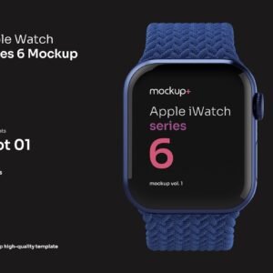 Round Smartwatch Mockup Kit - PSD Source File #9248