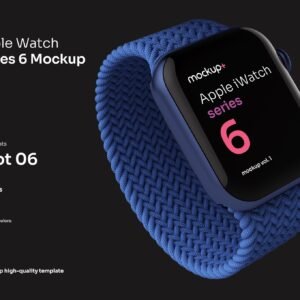 Round Smartwatch Mockup Kit - PSD Source File #9248