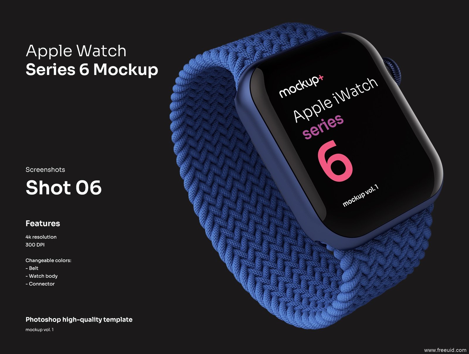 Round Smartwatch Mockup Kit - PSD Source File #9248