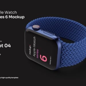 Round Smartwatch Mockup Kit - PSD Source File #9248
