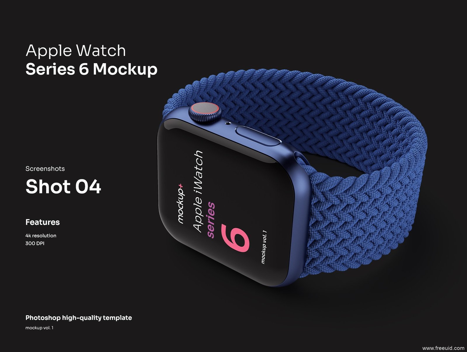 Round Smartwatch Mockup Kit - PSD Source File #9248