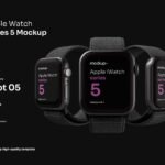 Minimal Watch Screen Mockup Kit - PSD Source File #9253