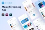 Music Editor App UI Kit - PSD Source File #8968