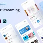 Music Editor App UI Kit - PSD Source File #8968