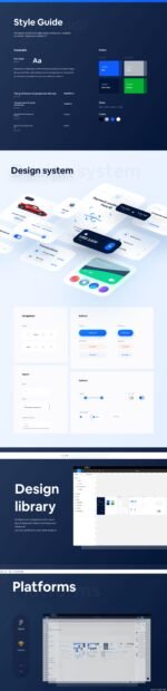 In-Vehicle HMI Dashboard UI Kit - Figma Source File #9125