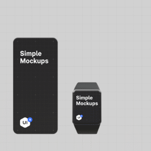 Responsive Device Watch Mockup Kit - 3D Source File #9243
