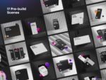 Responsive Device Watch Mockup Kit - 3D Source File #9243