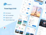 Map Search Travel App UI Kit - Figma Source File #8864