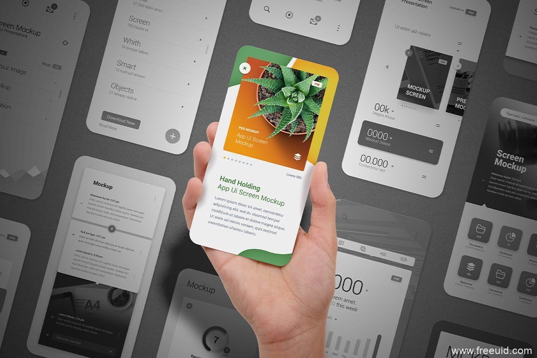 Card Design Mockup Kit - PSD Source File #9163