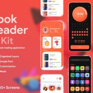 Magazine Reader App UI Kit - Figma Source File #9025
