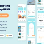 Map Search Travel App UI Kit - Sketch Source File #8821