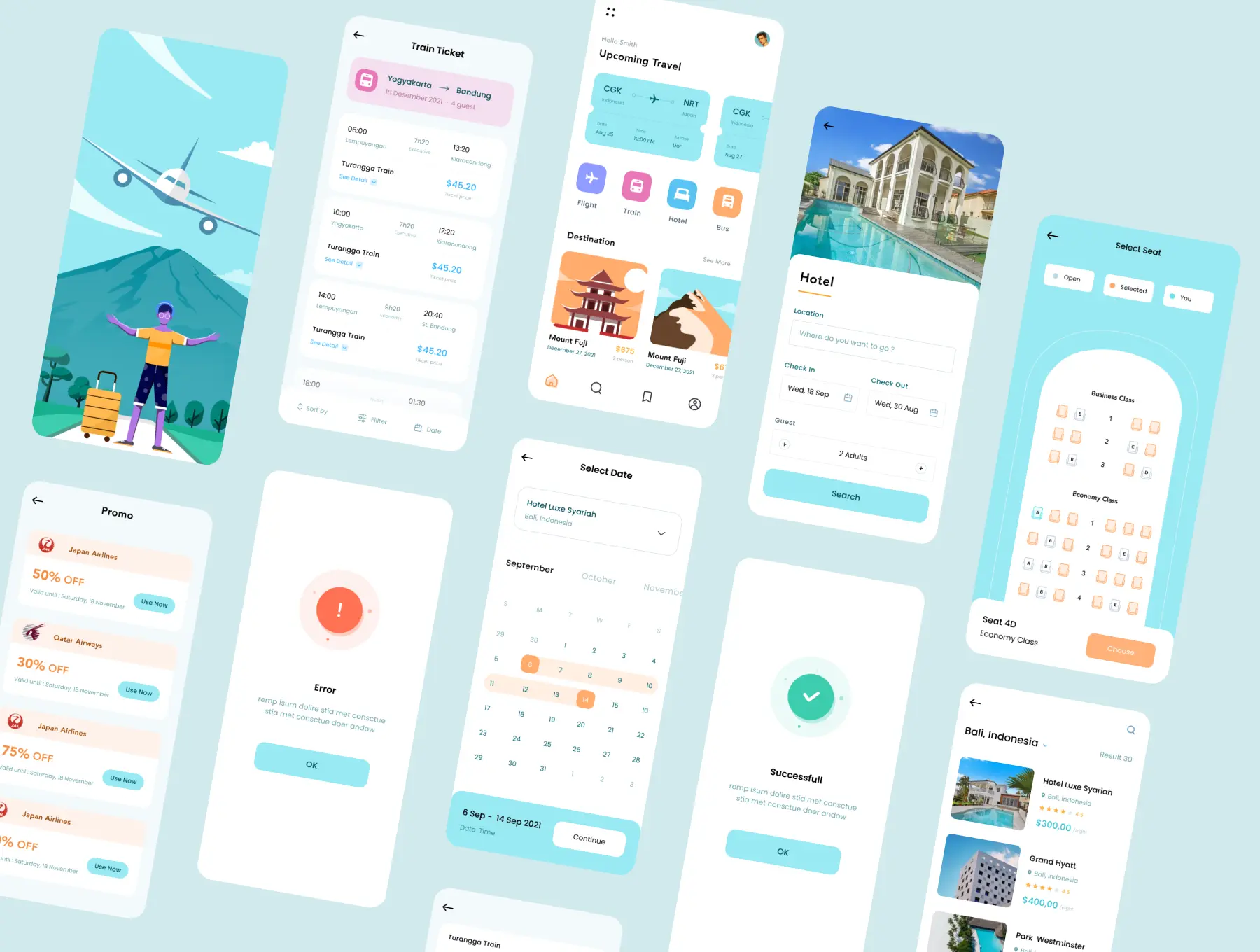 Map Search Travel App UI Kit - Sketch Source File #8821