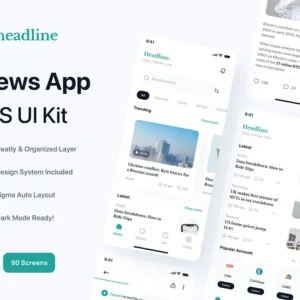 Novel Reading App UI Kit - Figma Source File #9008