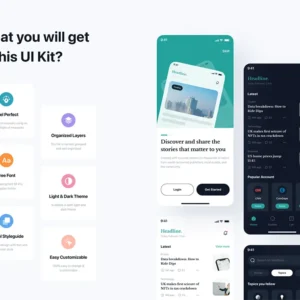 Novel Reading App UI Kit - Figma Source File #9008