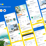Resort Booking App UI Kit - Figma Sketch XD Source File #8816