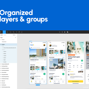 Resort Booking App UI Kit - Figma Sketch XD Source File #8816