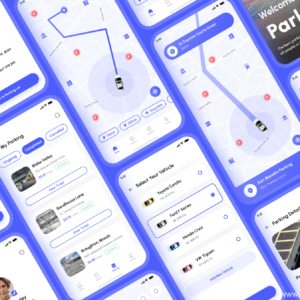 Parking Assistant App UI Kit - Figma Source File #9105