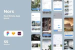 Vacation Rental App UI Kit - Figma Sketch XD Source File #8852