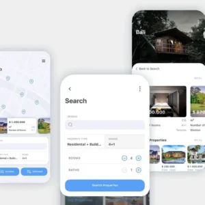 Vacation Rental App UI Kit - Figma Sketch XD Source File #8852