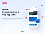 Article Reader App UI Kit - Figma Source File #8998