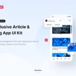 Article Reader App UI Kit - Figma Source File #8998