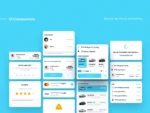Automotive Marketplace App UI Kit - Figma Sketch XD Source File #9090