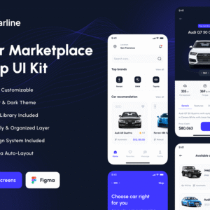 Smart EV Control App UI Kit - Figma Source File #9085