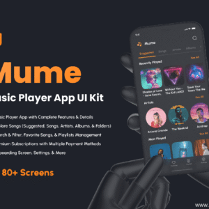 Podcast Mobile App UI Kit - Figma Source File #8948