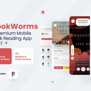 Online Bookstore App UI Kit - Figma Source File #8993