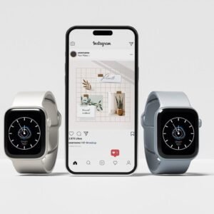 Apple Watch Screen Mockup Kit - PSD Source File #9495