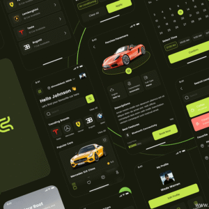 Vehicle Service App UI Kit - Figma Source File #9072