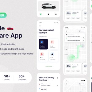 Connected Car App UI Kit - Figma Source File #9067