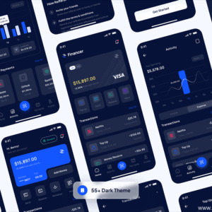 Financial Analytics App UI Kit - Figma Source File #8790