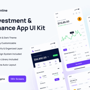 Online Banking App UI Kit - Figma Source File #8785