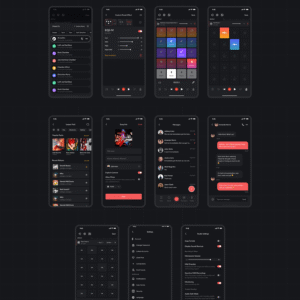 Sound Library App UI Kit - Figma Source File #8933