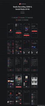 Sound Library App UI Kit - Figma Source File #8933