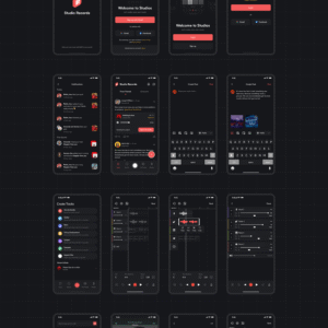 Sound Library App UI Kit - Figma Source File #8933