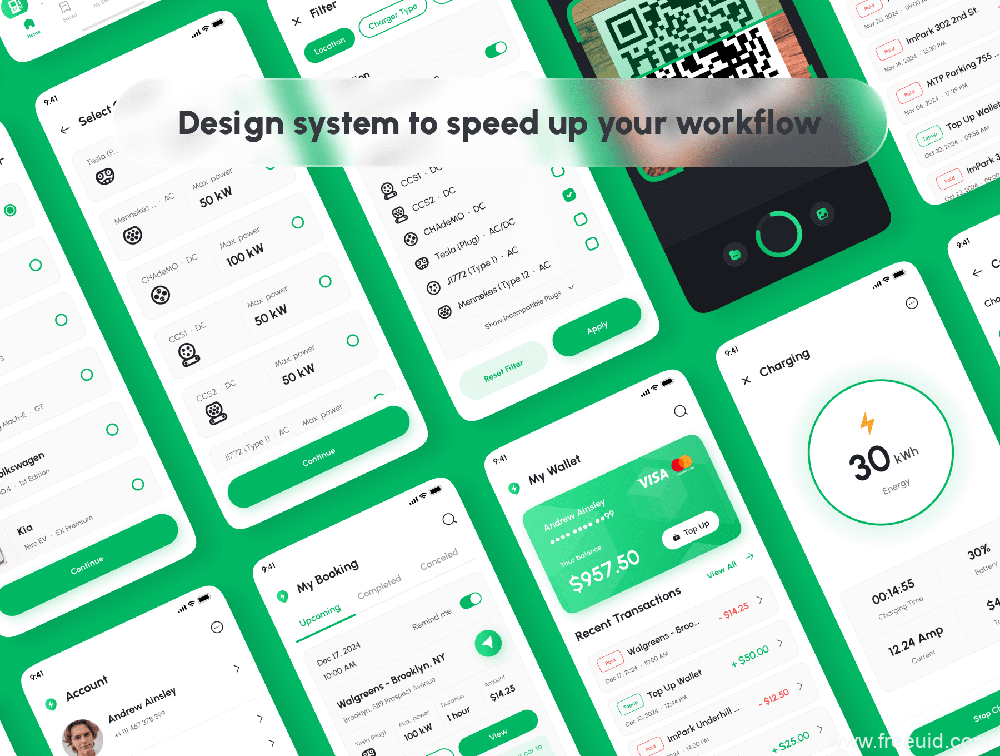 Car Rental App UI Kit - Figma Source File #9055